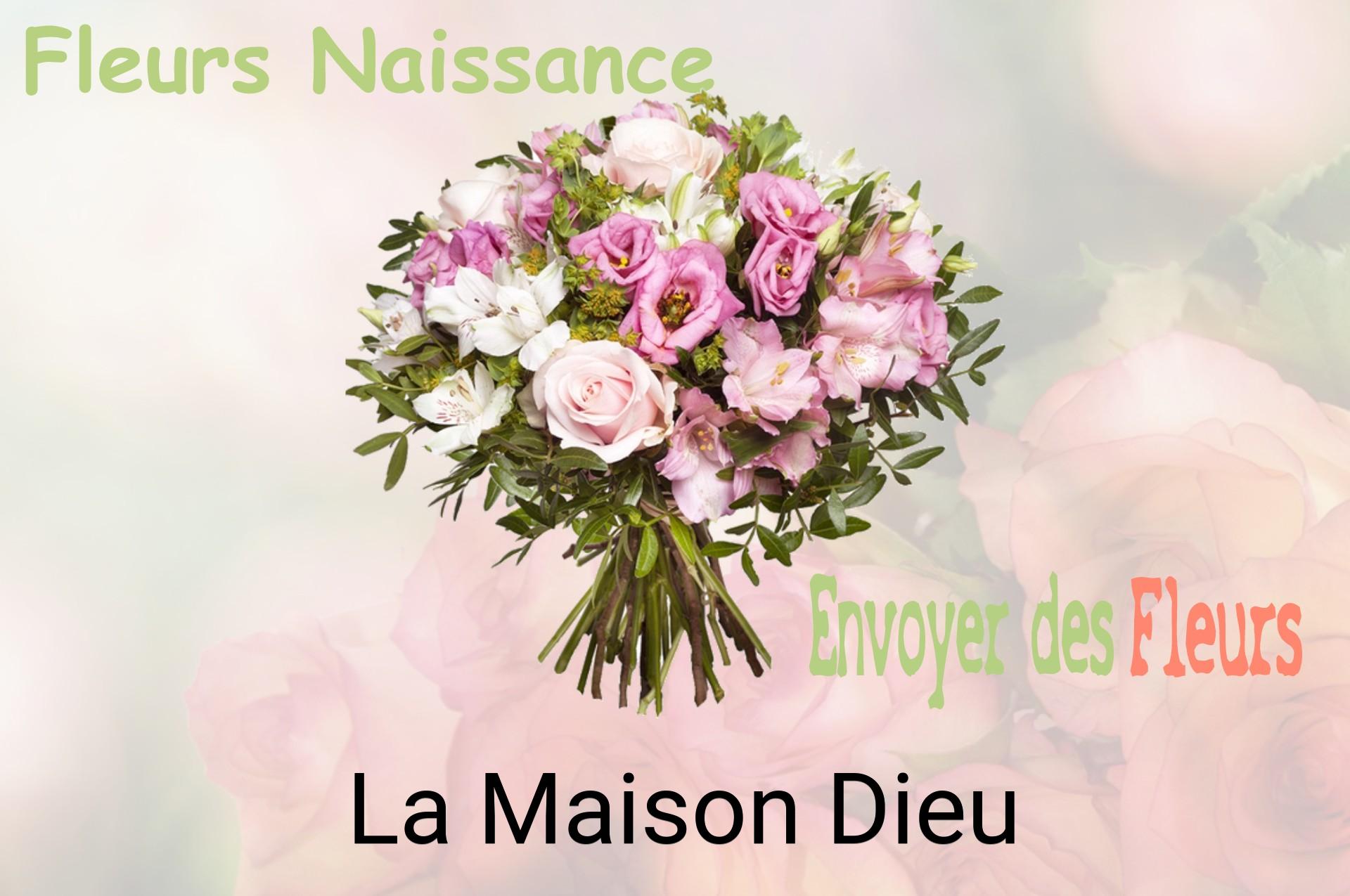 Bouquet de fleurs de naissance livré à La Maison-Dieu